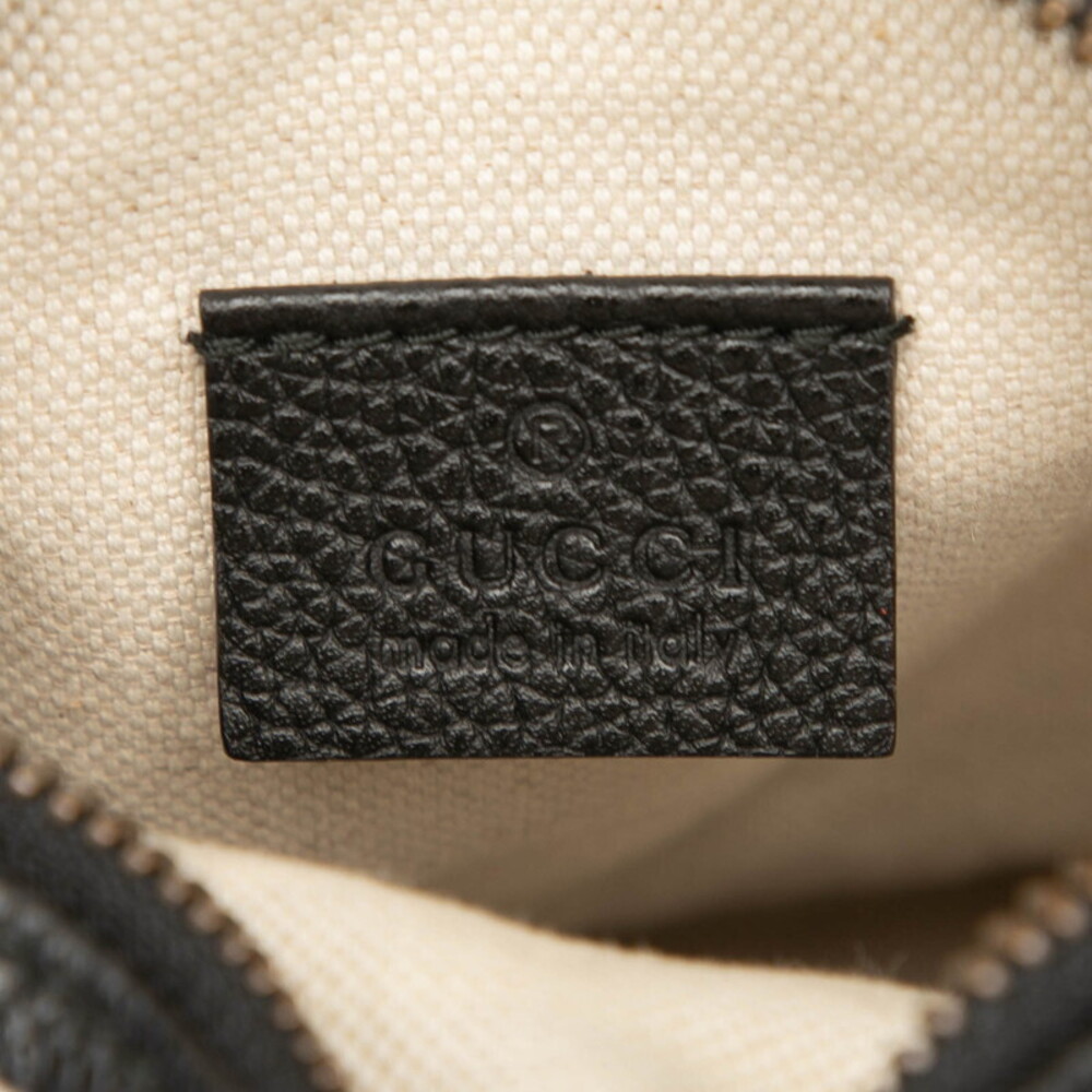 Gucci Line Shoulder Black Multicolored Sherry Leather Bag - Picture 5 of 6